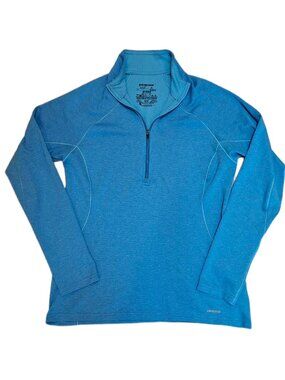 Patagonia Capilene 3 Polartec Midweight Quarter‑Zip Blue Pullover Size M